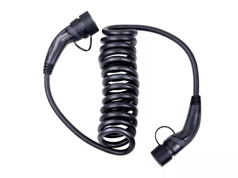 ANS Ladekabel Typ 2 32 A spiralisiert 5 m 1 ANS Ladekabel Typ 2 32 A spiralisiert 5 m