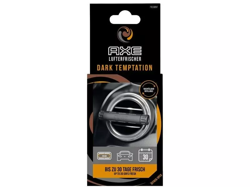 Axe Auto-Lufterfrischer Alu Refillable Vent Dark Temptation 1 Axe Auto-Lufterfrischer Alu Refillable Vent Dark Temptation