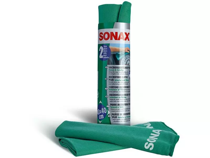 Sonax Mikrofasertuch PLUS 40x40 cm, 2 Stück 1 Sonax Mikrofasertuch PLUS 40x40 cm, 2 Stück