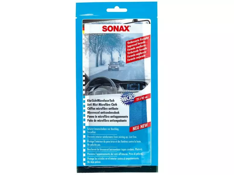 Sonax Microfasertuch Antibeschlag, 40 × 25 cm 1 Sonax Microfasertuch Antibeschlag, 40 × 25 cm
