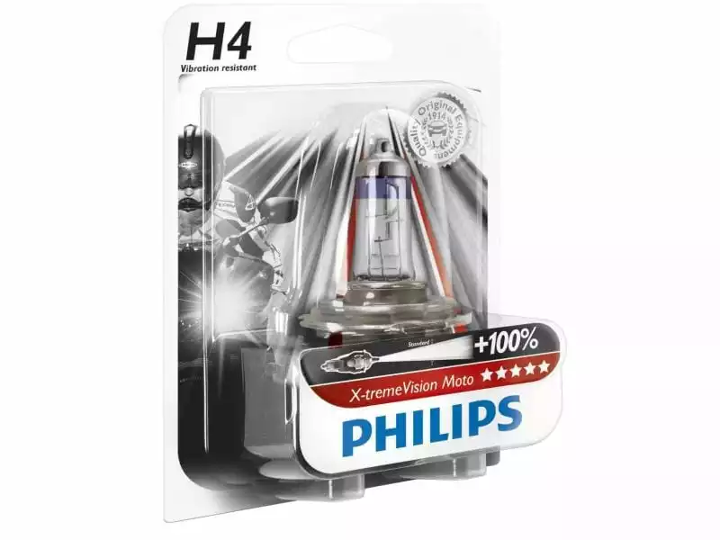 Philips Automotive H4 Xtreme Vision Motorrad 1 Philips Automotive H4 Xtreme Vision Motorrad