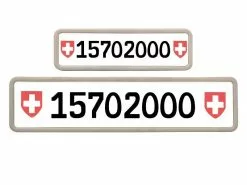 EASYKLICK Kennzeichenhalterset lang, Silber -Fahrzeug & Mobilität Sales 52231211 xxl