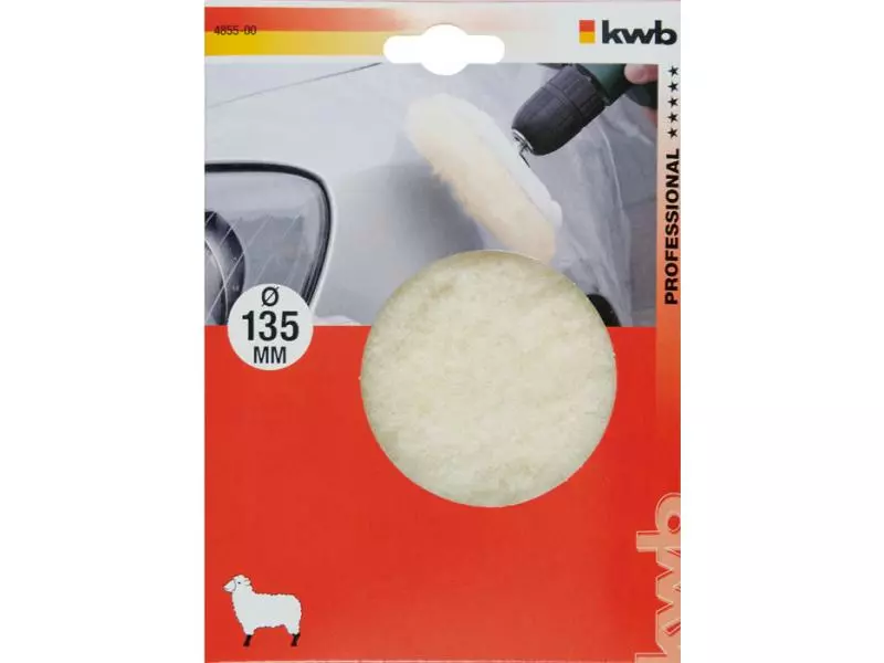 Kwb Polierpad Ø 135 mm Lammwolle 2 Kwb Polierpad Ø 135 mm Lammwolle – Bild 2