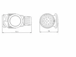Südo Stecker 221019 13-polig 5 Südo Stecker 221019 13-polig -Fahrzeug & Mobilität Sales 53010765 xxl