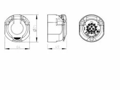Südo Steckdose 121134 13-polig -Fahrzeug & Mobilität Sales 53011503 xxl