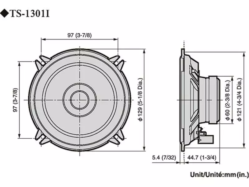 Pioneer 2-Weg Lautsprecher TS-1301I 2 Pioneer 2-Weg Lautsprecher TS-1301I – Bild 2
