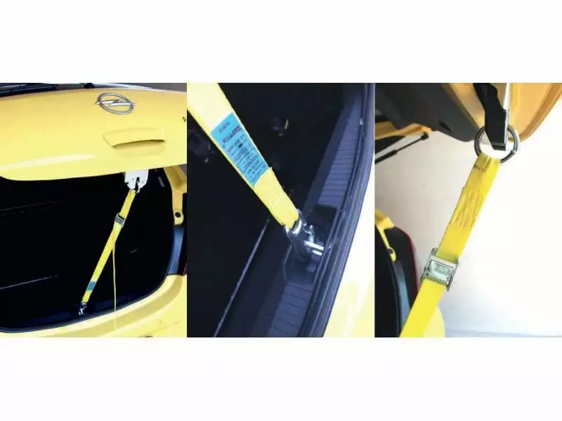 Zurrfix Heckklappen-Sicherungsgurt 2 m Orange 2 Zurrfix Heckklappen-Sicherungsgurt 2 m Orange – Bild 2