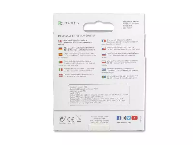 4smarts Kfz-FM-Transmitter Media & Assist 9 4smarts Kfz-FM-Transmitter Media & Assist – Bild 9