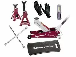 Kraftwerk Radwechsel-Set mit Doppelkolben-Pumpsystem 2,5 Tonnen