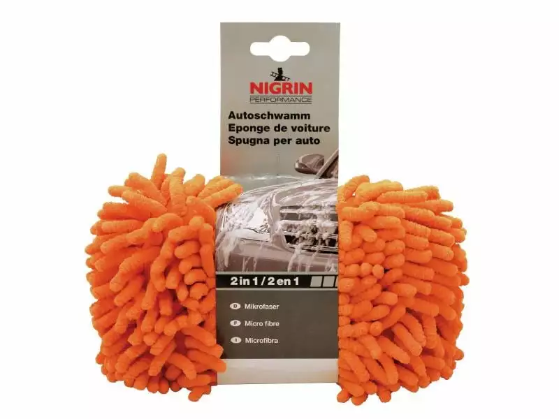 Nigrin Schwamm 2-in1 Mikrofaser 1 Nigrin Schwamm 2-in1 Mikrofaser