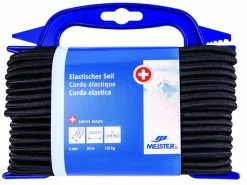 Meister Gummi-Spannseil Ø 6 mm, 20 m, 120 kg, Schwarz