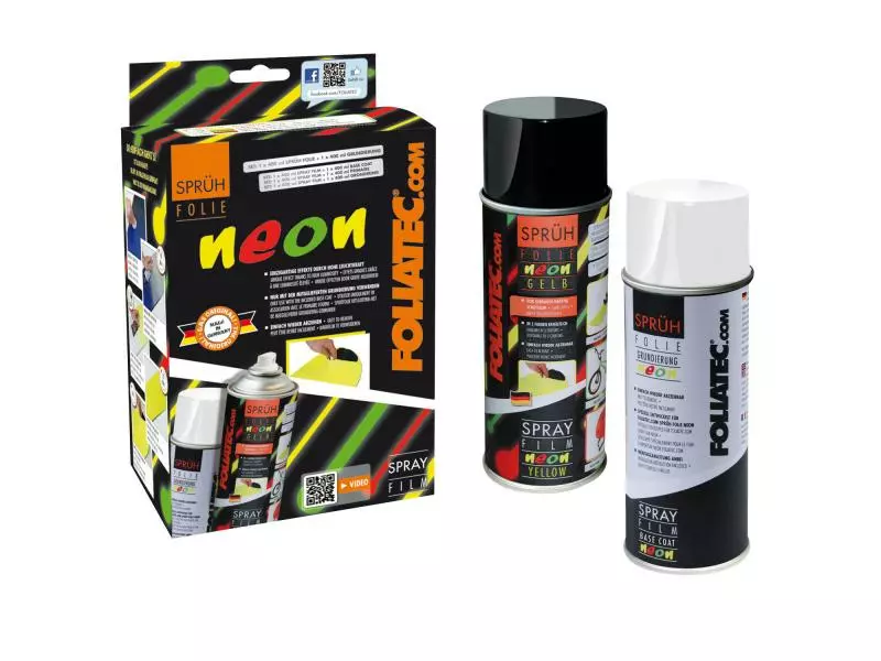 Foliatec Sprühfolie Set Gelb 1 Foliatec Sprühfolie Set Gelb