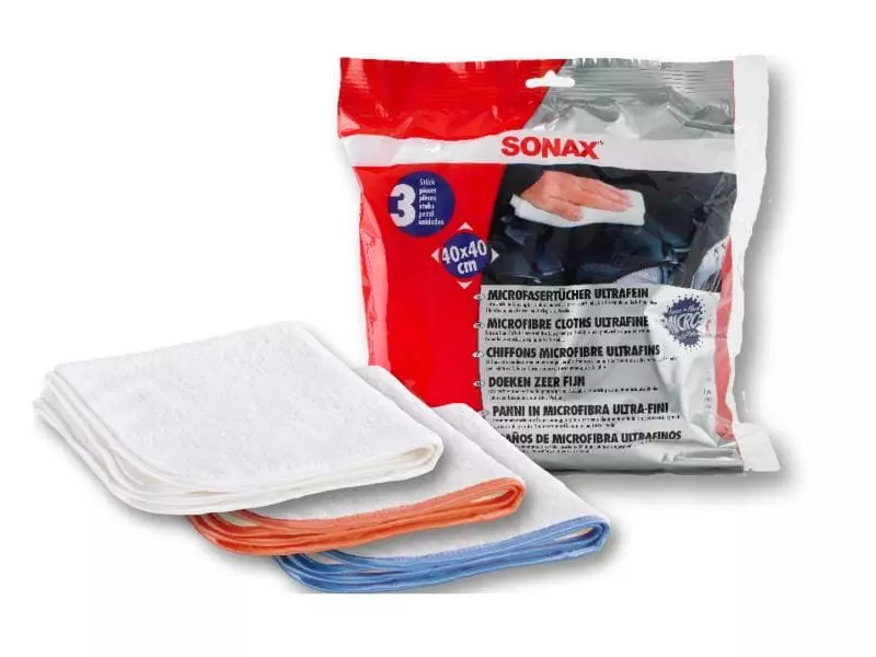 Sonax Mikrofasertuch Profi 40 x 40 ultrafein, 3 Stück 1 Sonax Mikrofasertuch Profi 40 x 40 ultrafein, 3 Stück